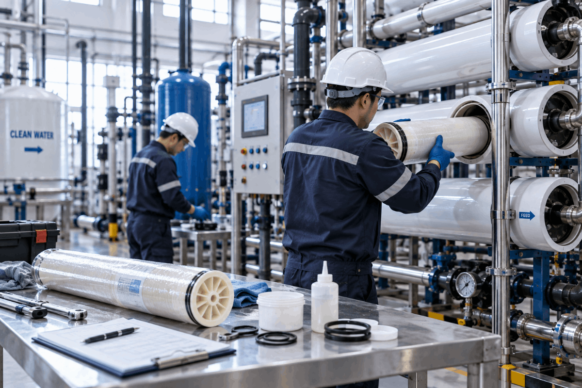 ขั้นตอนการเปลี่ยนแผ่นกรอง Membrane Filter อย่างถูกต้อง ป้องกันเยื่อกรองฉีกขาดและการรั่วซึม 